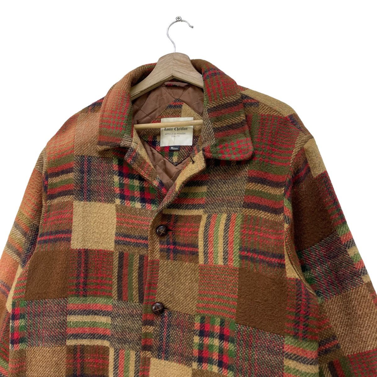 Native 🔥Vintage Brand Louis Chablon Pacthwork Aztec Wool Jacket Size M / US 6-8 / IT 42-44 - 5 Thumbnail