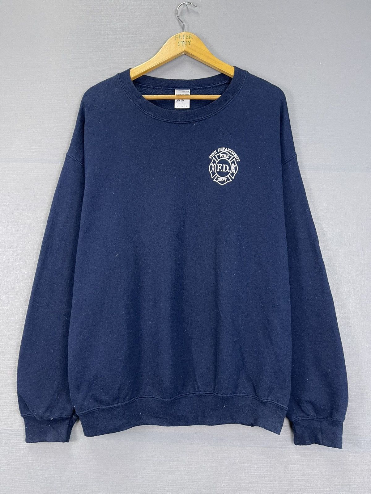 Vintage Vintage Fire Department Sweatshirt Size US L / EU 52-54 / 3 - 2 Thumbnail