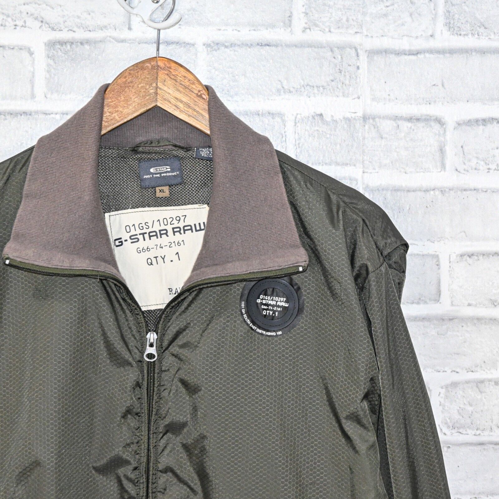 G-Star G Star RAW Men's Zip up Lightweight Jacket in olive Green Size US XL / EU 56 / 4 - 5 Thumbnail