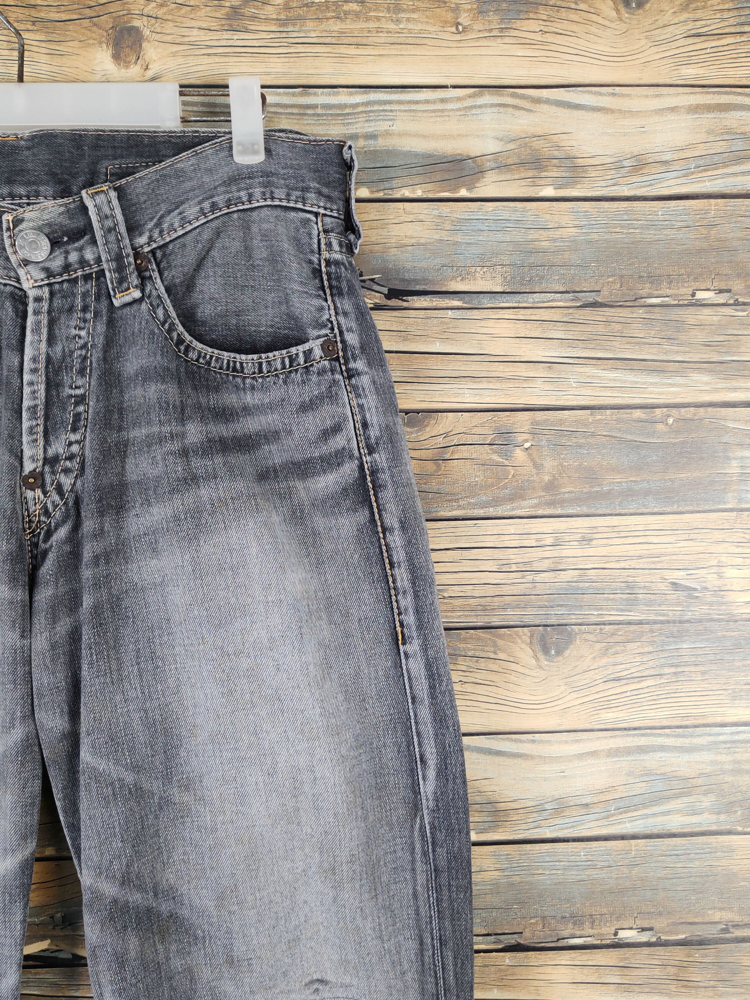 Levi's 902 Levi's Black Distressed Ripped denim Jeans #W1487 Size US 32 / EU 48 - 5 Thumbnail