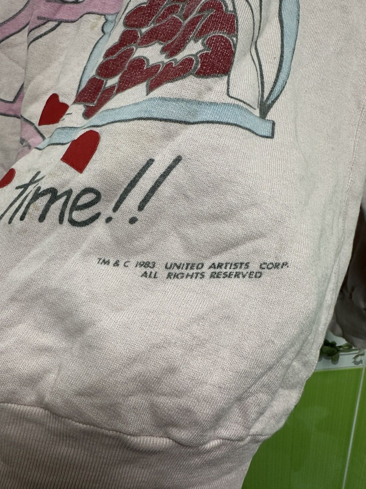 Vintage Vintage 1983 Pink Panther Think Pink Crewneck Sweatshirt Size US M / EU 48-50 / 2 - 4 Thumbnail