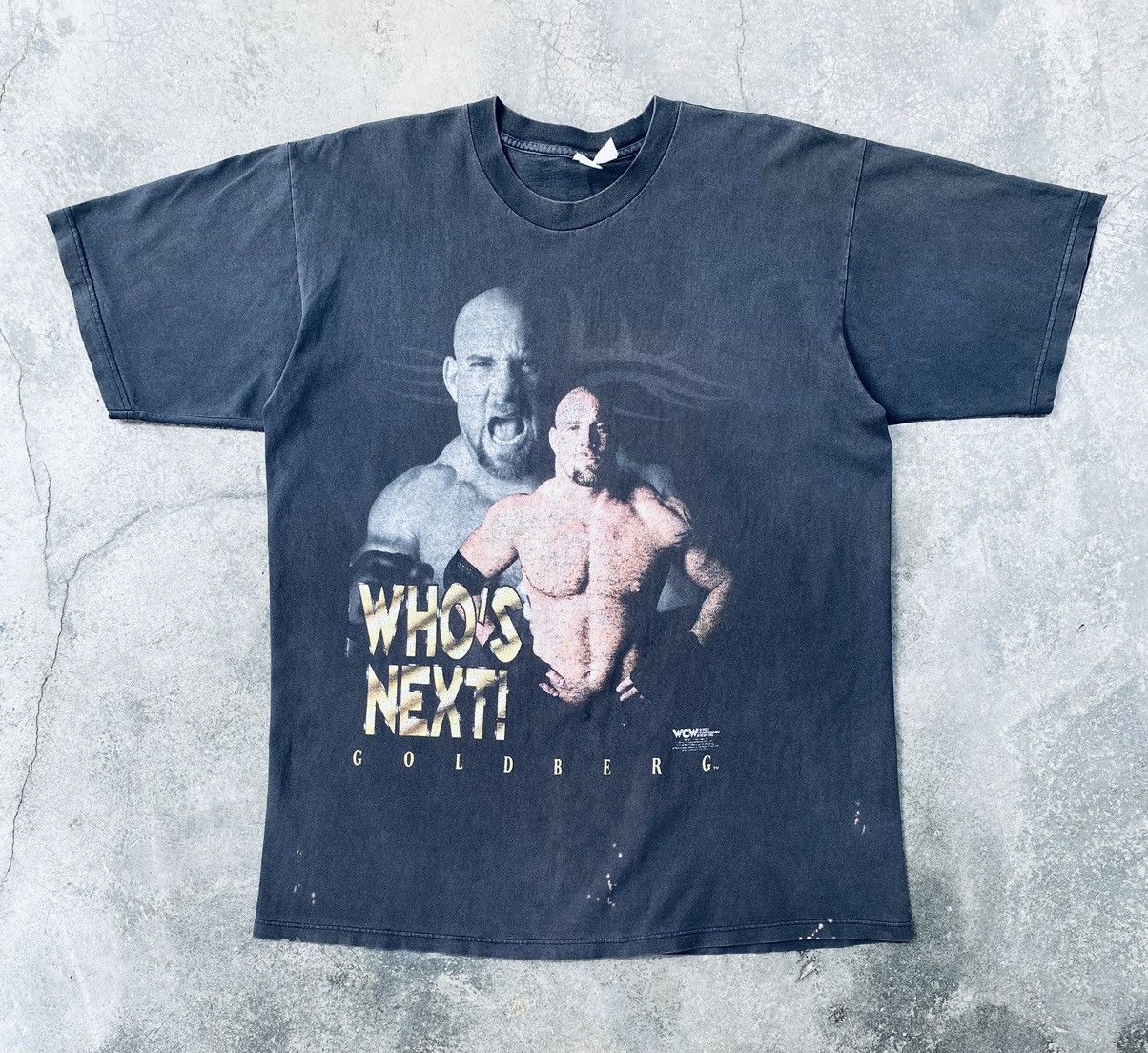 Vintage Vintage Bill Goldberg professional wrestler Distressed Tees Size US XL / EU 56 / 4 - 1 Thumbnail