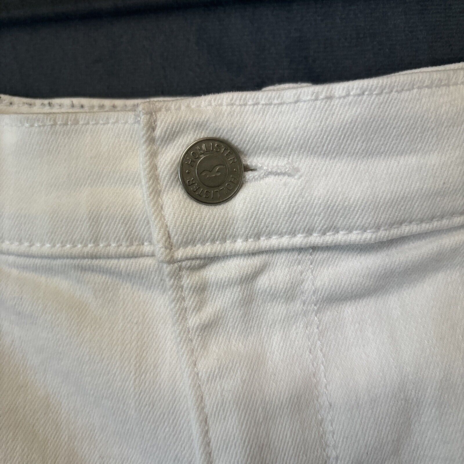 Hollister Hollister Cut Off Jean Short Jort Women Size 31 White Booty Size 31" - 5 Thumbnail