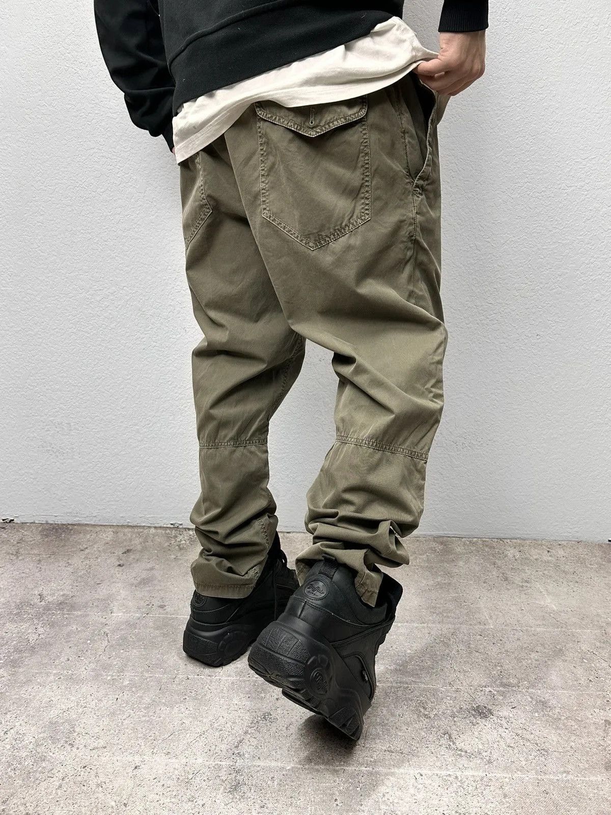Vintage Brunello Cucinelli Men Leisure Relaxed Cargo Pants Grey XL Size US 34 / EU 50 - 1 Thumbnail