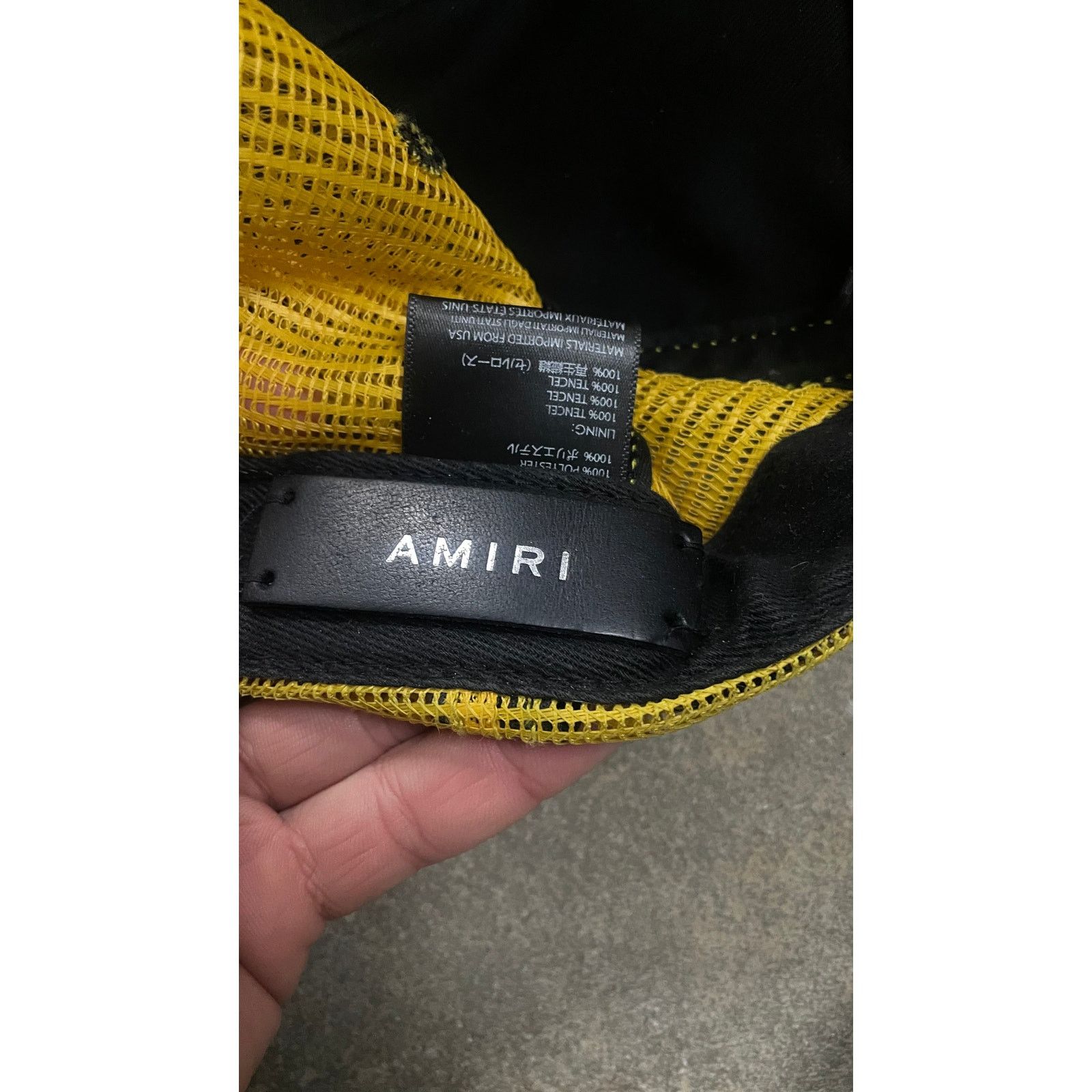 Amiri Amiri Core Logo Trucker Yellow Black Used OS Size ONE SIZE - 4 Thumbnail