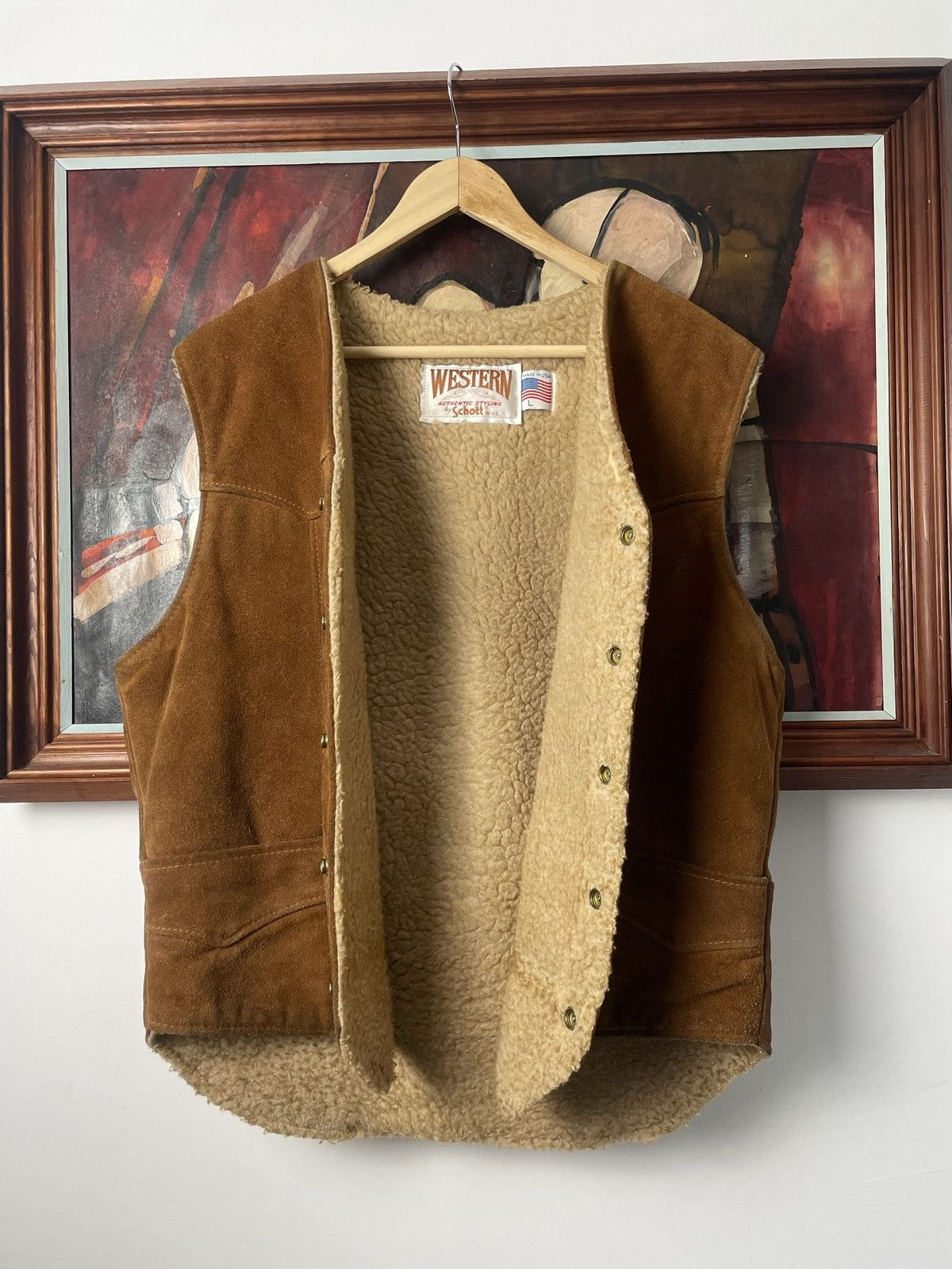 トップス Schott / 366V suede leather vest Men's Lambskin Suede Vest – Skip's Western Outfitters