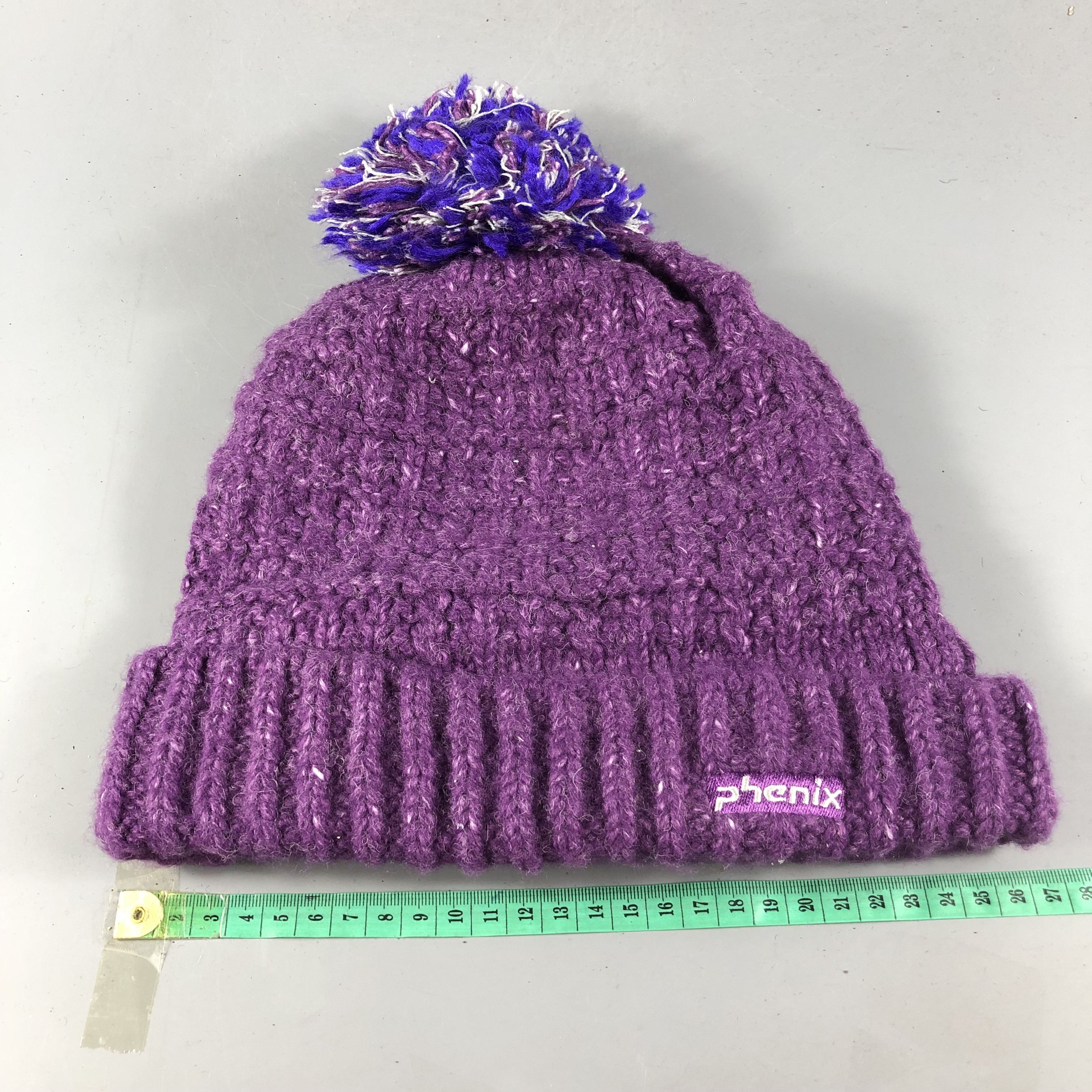Phenix Phenix Purple Bobble Beanie Snowcap Snow Hat B593 Size ONE SIZE - 3 Thumbnail