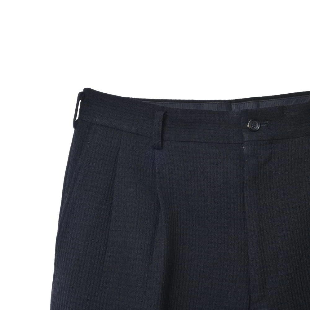 Comme des Garcons Homme Casual Pants Wool Slacks 2 Tuck Zipper Long Length Black Size US 31 - 3 Thumbnail