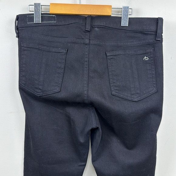 Rag & Bone RAG & BONE cropped flare black 32 black coal Euc Size 31" - 8 Thumbnail