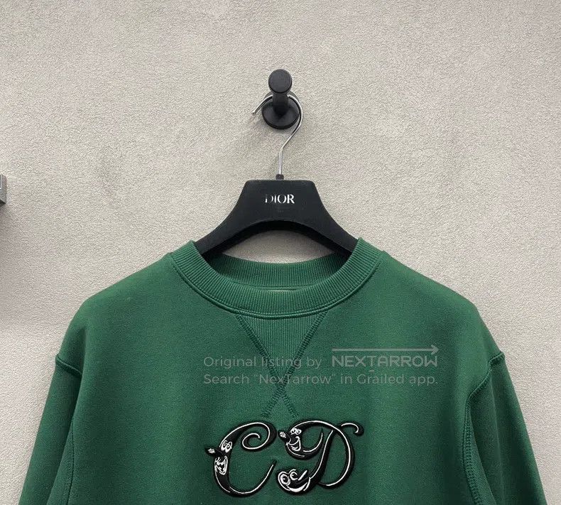 Dior Dior FW21 green loose hooded sweatshirt Size US S / EU 44-46 / 1 - 5 Thumbnail