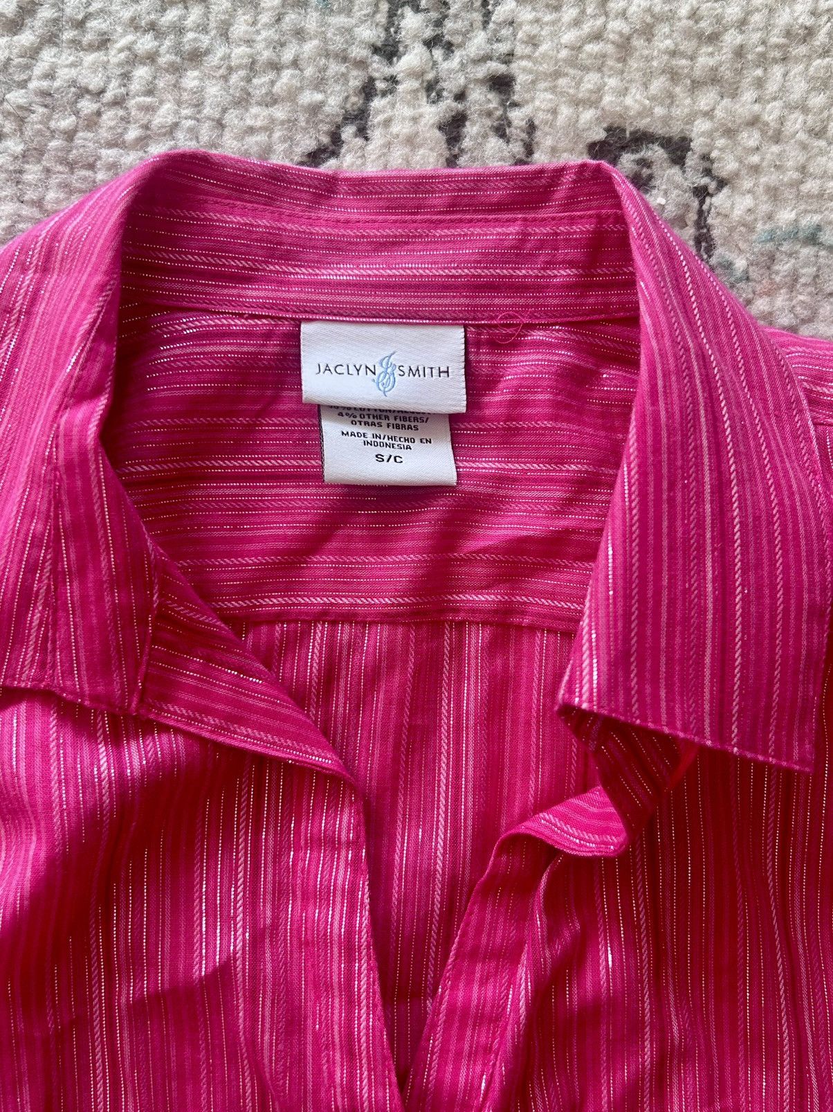 Other Jaclyn Smith Glitter Stripe Top Size S / US 4 / IT 40 - 2 Thumbnail