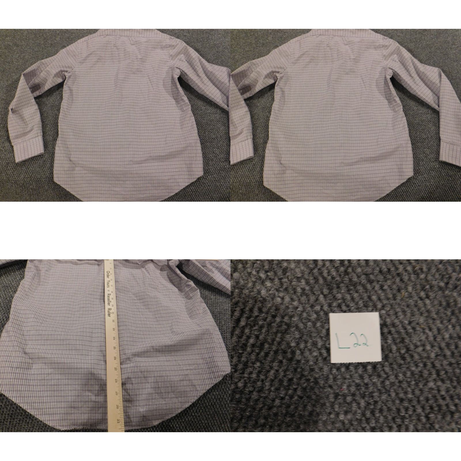 Calvin Klein Calvin Klein Collection Mens Shirt Slim Fit Button-Up Purple Striped Long Sleeve Medium Regular Size M Button-Down Collar Size US M / EU 48-50 / 2 - 8 Thumbnail
