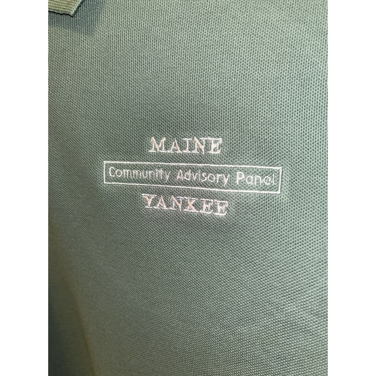 Vintage VINTAGE LL Bean Men's Large Long Sleeve Green Polo Shirt Maine Yankee Power Plant Logo Work Uniform Mens Size US L / EU 52-54 / 3 - 2 Thumbnail