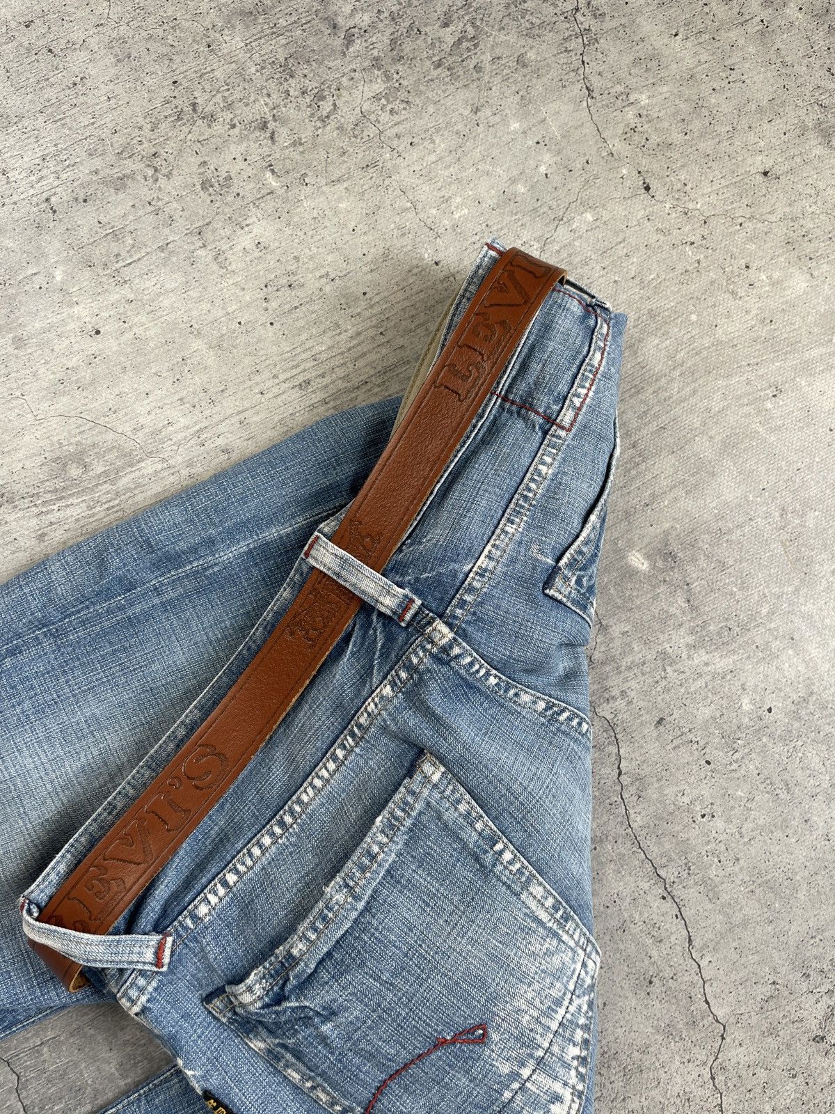 Other Vintage Levis Belt Brown Leather Y2K Size ONE SIZE - 4 Thumbnail