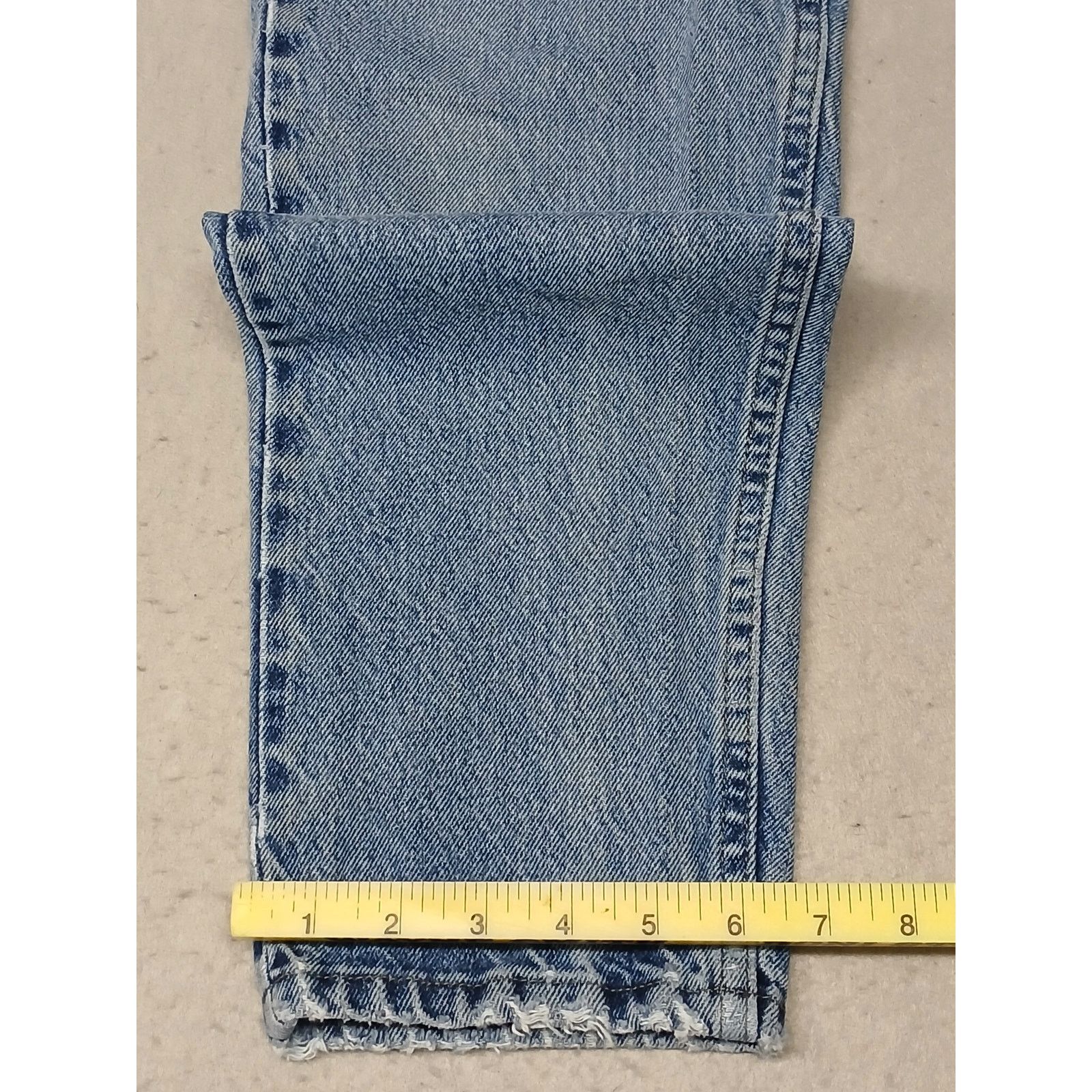 Lee Lee (10L) Vintage High Rise Tapered Leg Blue Denim Jeans Size 32" / US 10 / IT 46 - 2 Thumbnail