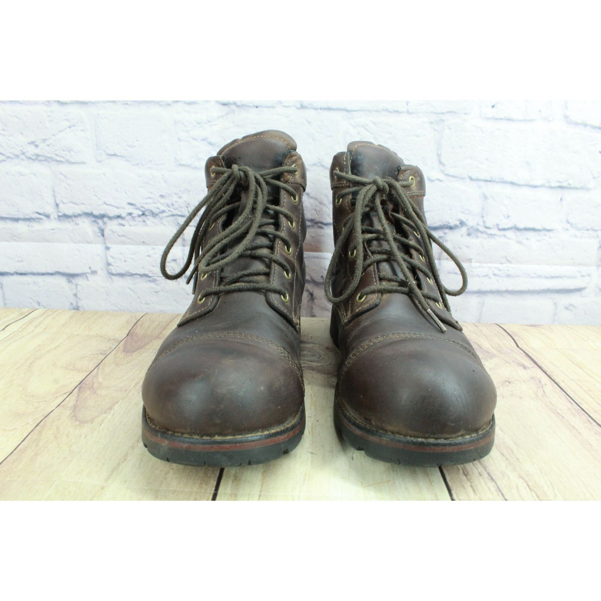 L.L. Bean LLBean East Point Brown Waterproof Leather Cap-Toe Boots Size US 10.5 / EU 43-44 - 4 Thumbnail