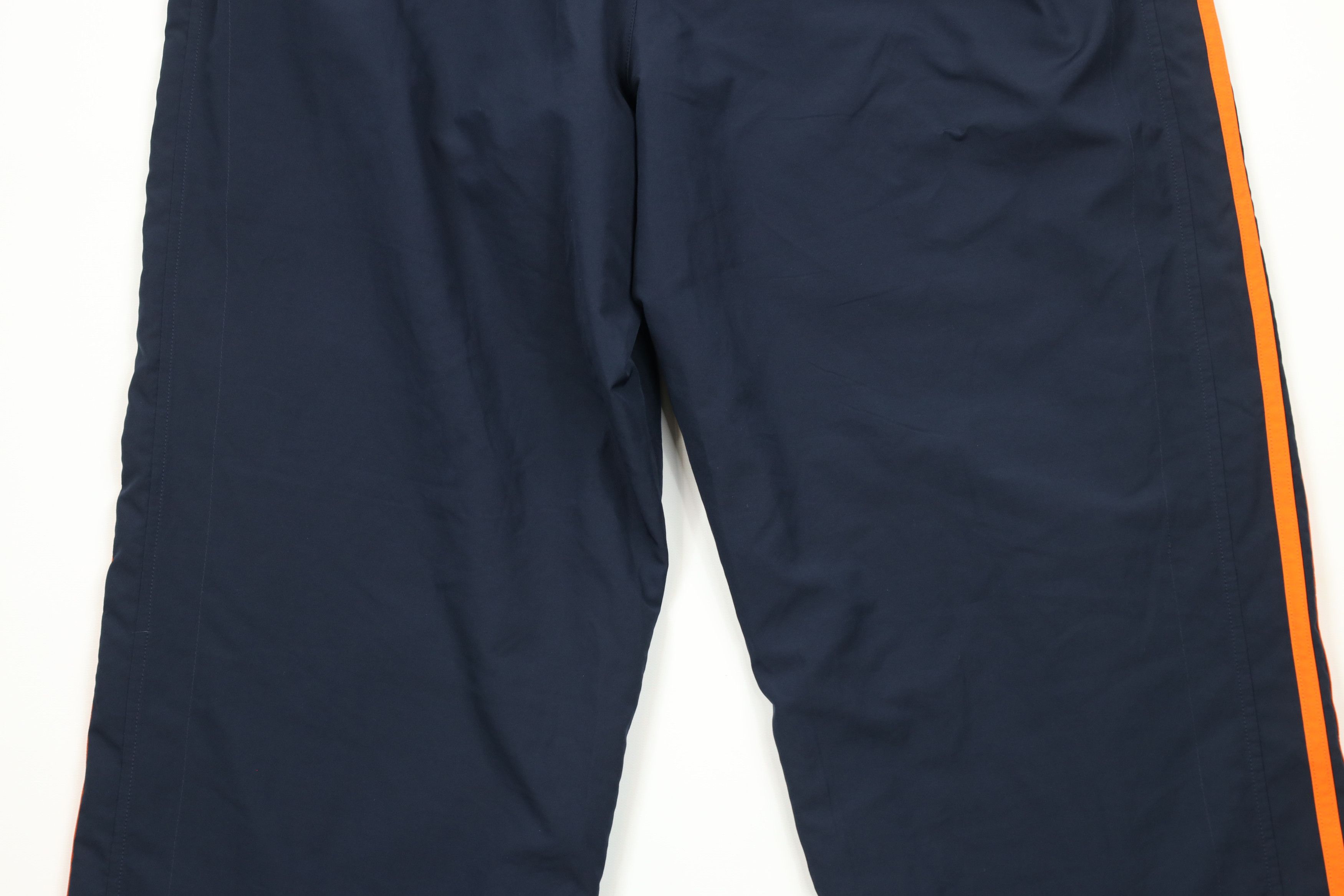 Adidas × Vintage Vintage Adidas Striped Lined Wide Leg Pants Navy Blue Orange Size US 38 / EU 54 - 13 Thumbnail