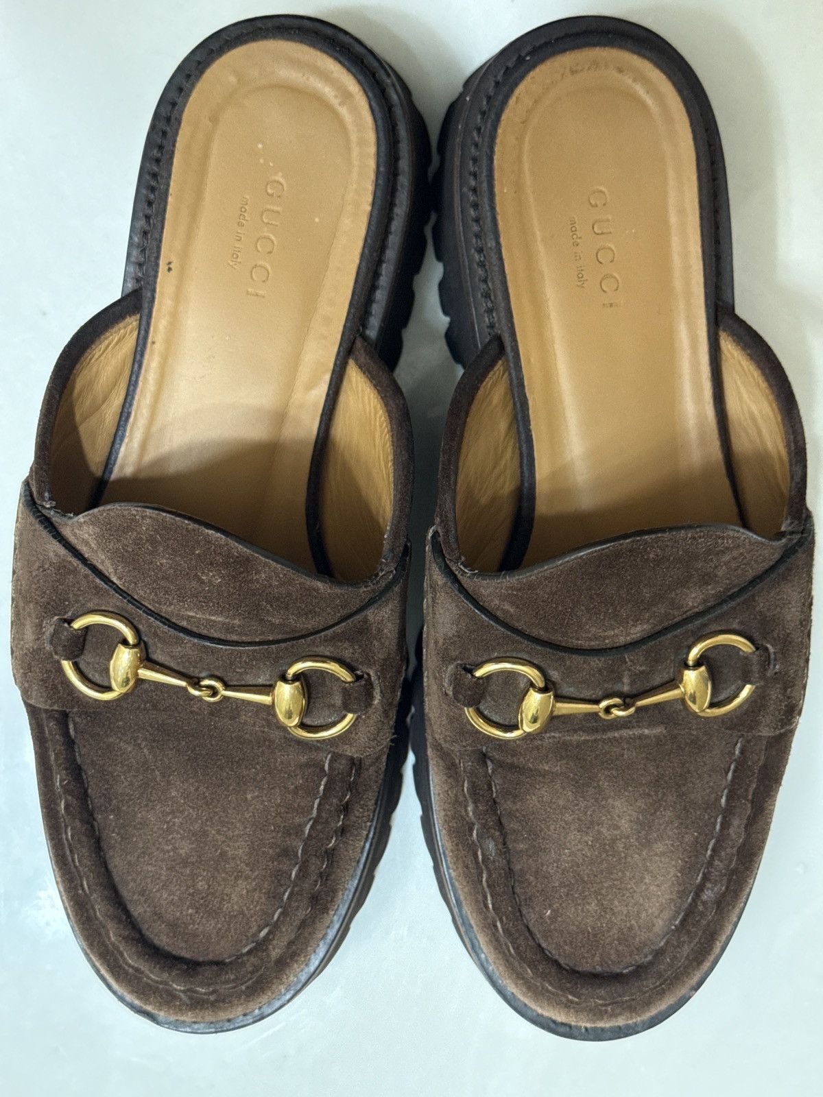 Gucci Gucci Horsebit Lug Sole Leather Loafers Made in Italy–EU 38 Size US 8 / IT 38 - 6 Thumbnail