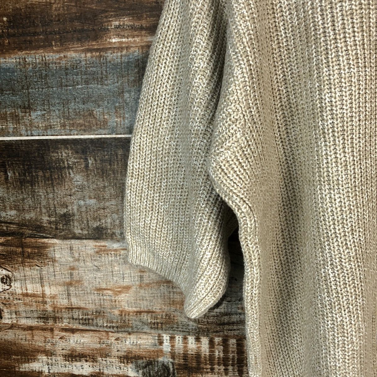 Vintage Uniqlo vintage japan Cream Knitwear #A1726 Size L / US 10 / IT 46 - 7 Thumbnail