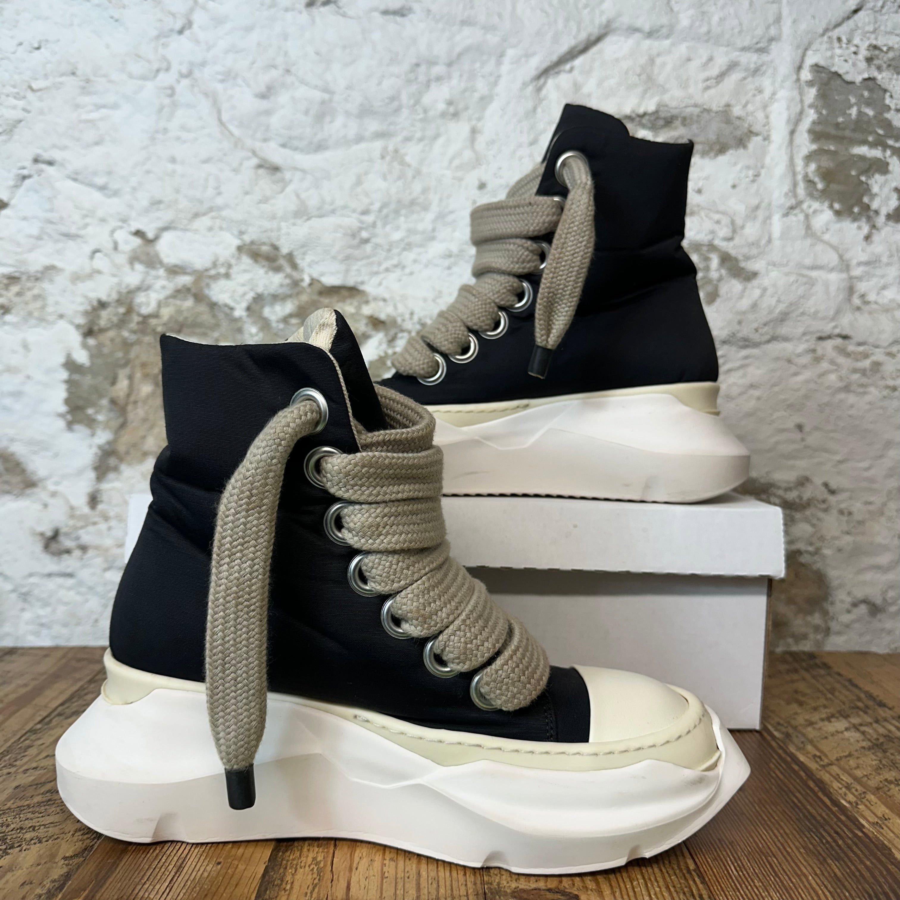 Rick Owens Jumbo Lace Abstract Black Sneaker Sz 6.5 (39.5)