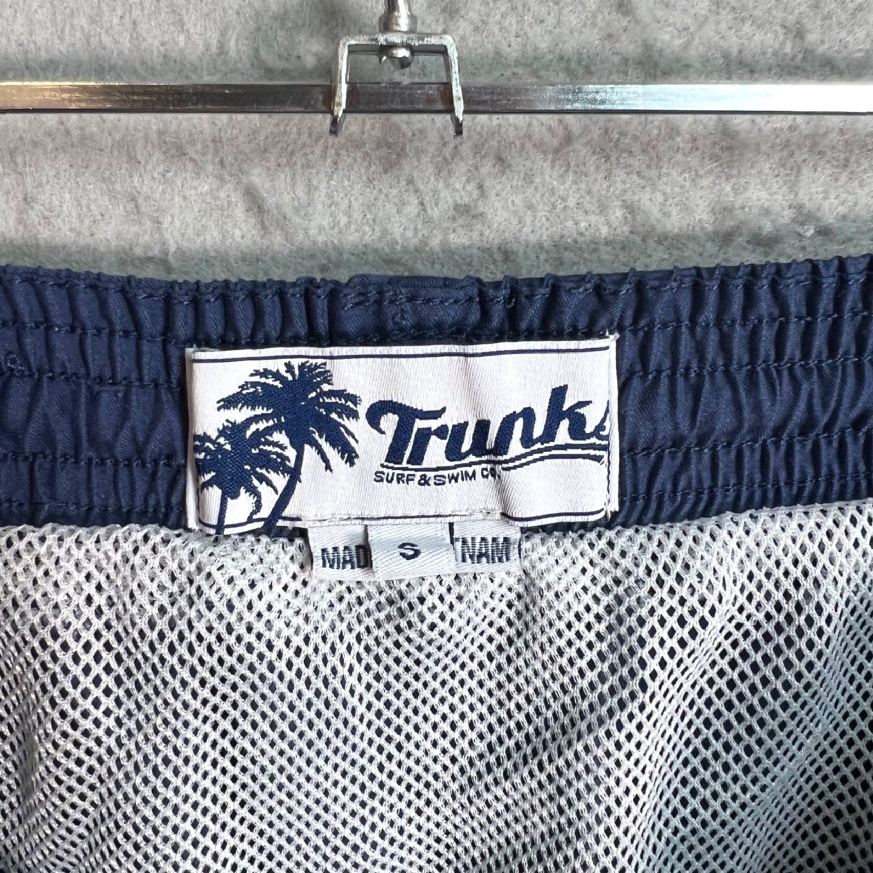 Vintage Trunks Surf & Swim Co. Blue Swim Shorts W/ Drawstring & Lining Mens Size Small Size US 29 - 3 Thumbnail
