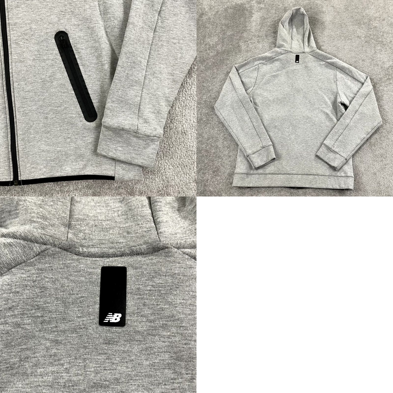 New Balance NEW BALANCE Jacket Mens Medium Gray Fortitech Fleece Full Zip Hooded Training Size US M / EU 48-50 / 2 - 8 Thumbnail