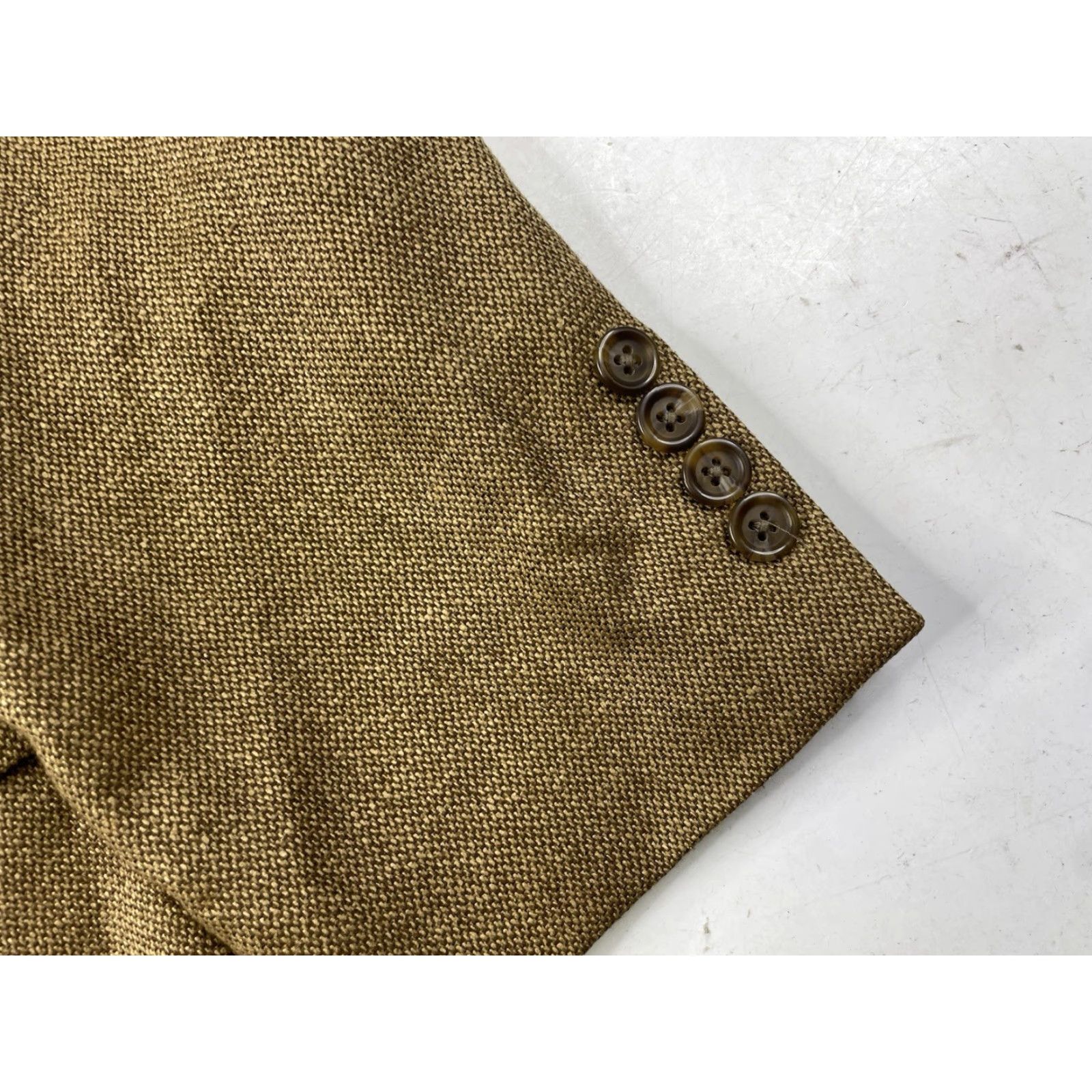 Polo Ralph Lauren VINTAGE Polo Ralph Lauren Blazer Shirt Jacket Knit Wool Silk 42T Beige Mens 90s Classic Preppy Size US XL / EU 56 / 4 - 5 Thumbnail