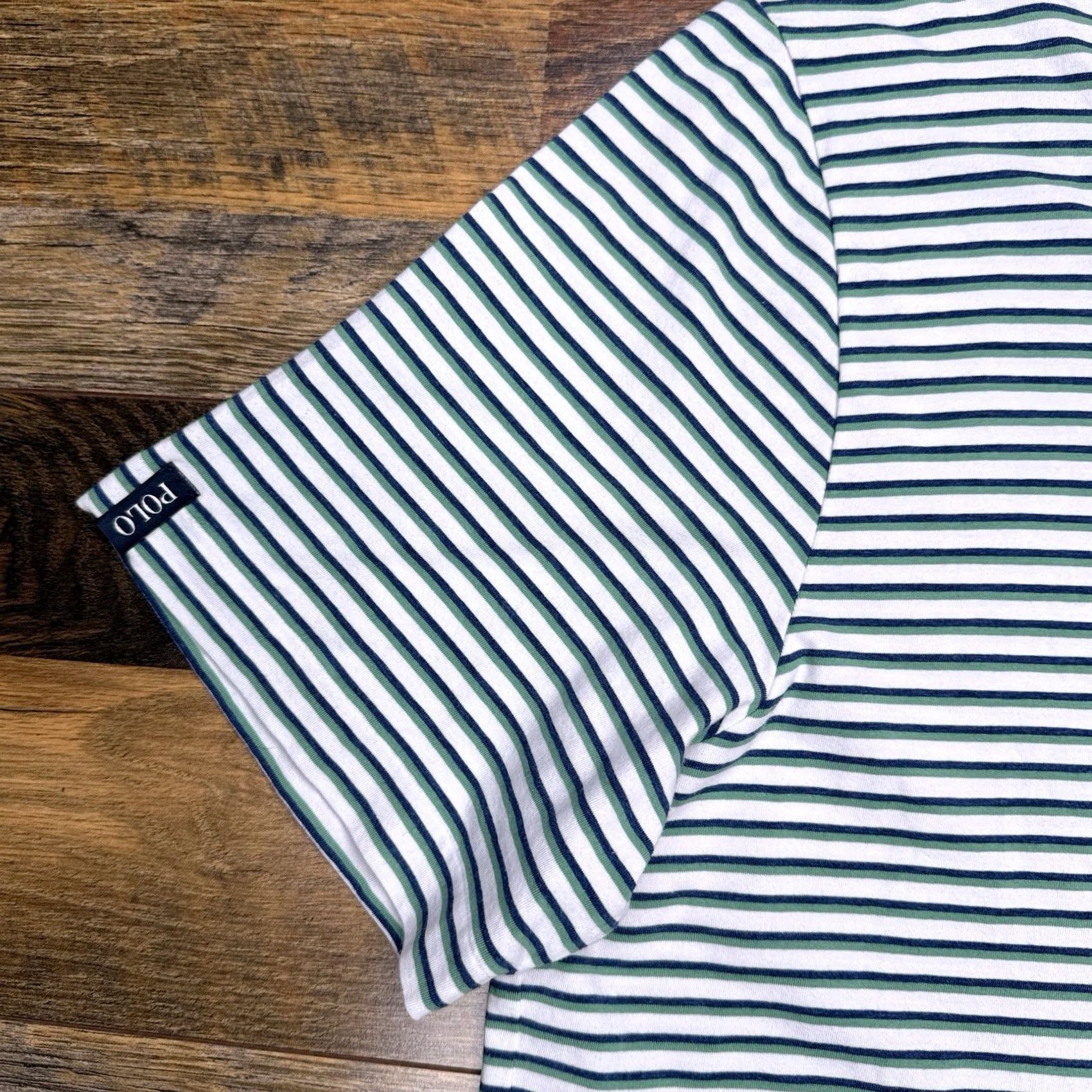 Ralph Lauren Polo Golf Ralph Lauren Stretch Lisle Shirt Mens Large Green Striped New Size US L / EU 52-54 / 3 - 7 Thumbnail
