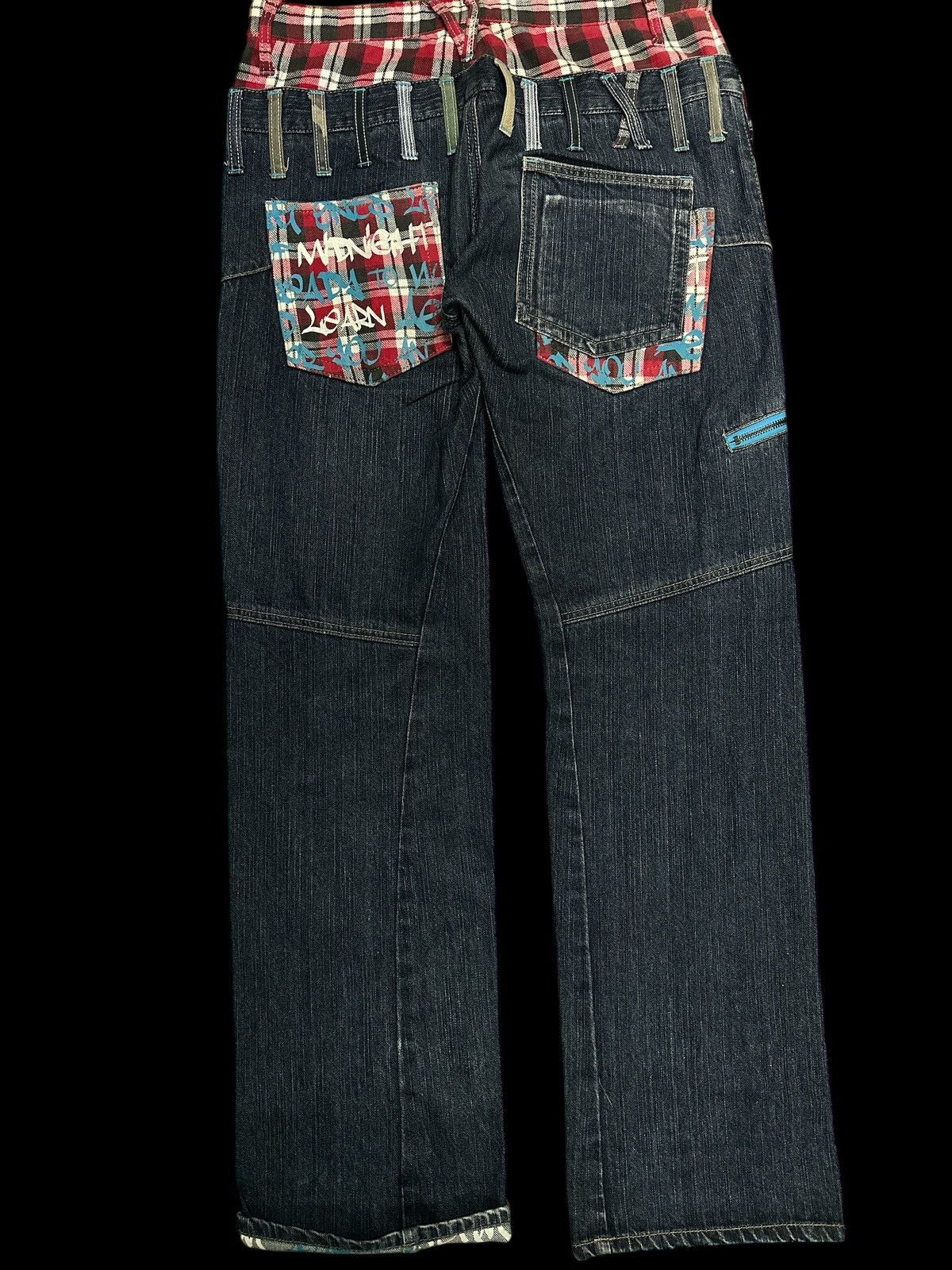 Kapital Double Waist Antfui Twist Leg MultiPocket . Size US 32 / EU 48 - 2 Thumbnail