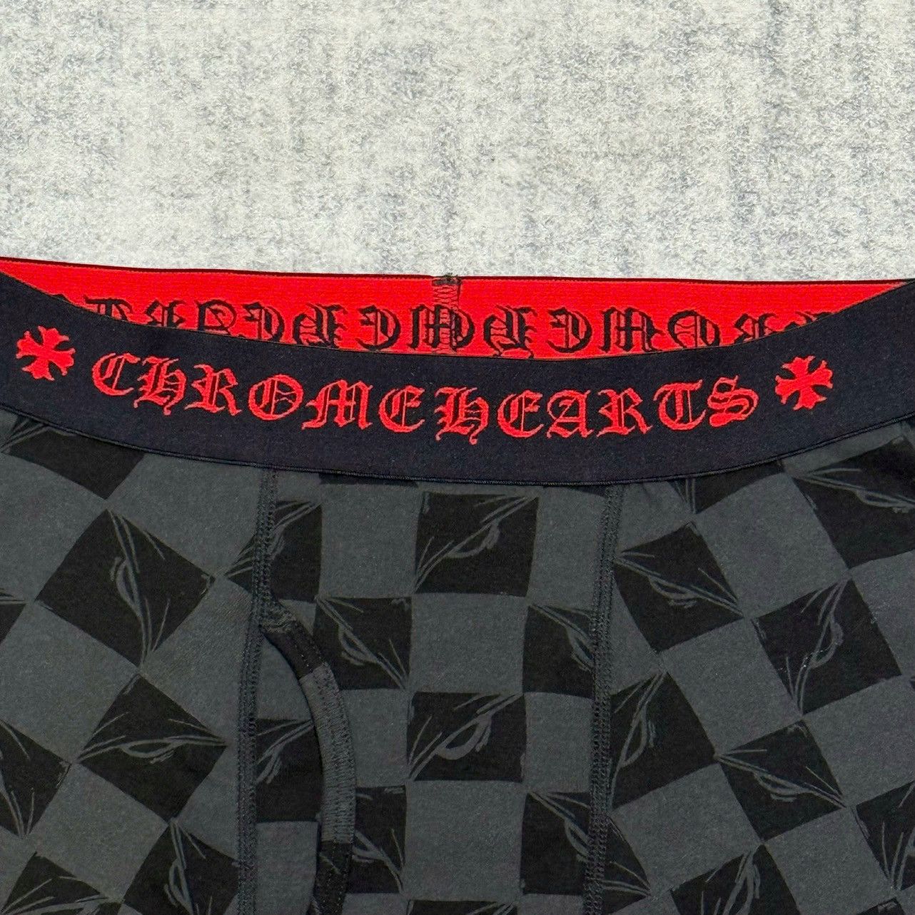 CHROME HEARTS EYES CLASSIC RIB BOXER BRIEF BLACK