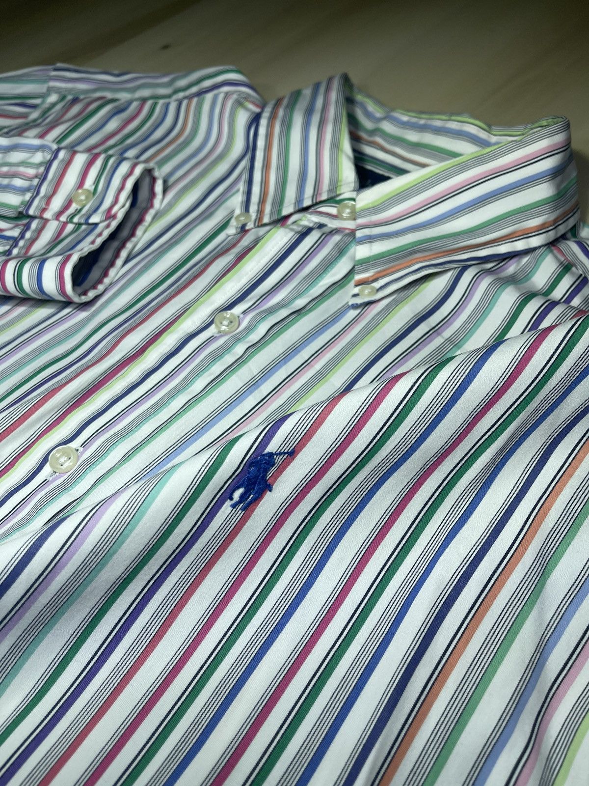 Polo Ralph Lauren Polo Ralph Lauren 90’s Striped L/S Button Down Men’s Sz L Size US L / EU 52-54 / 3 - 1 Thumbnail