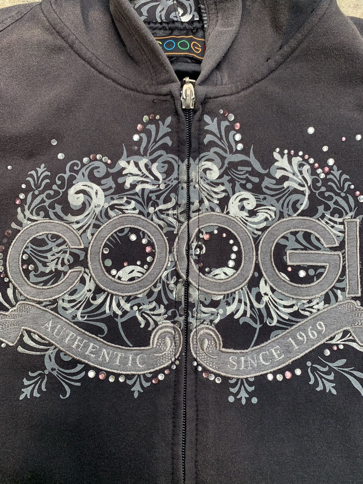 Coogi × Vintage Coogi Australia Full Zip Up Hoodie Black Size L / US 10 / IT 46 - 4 Thumbnail