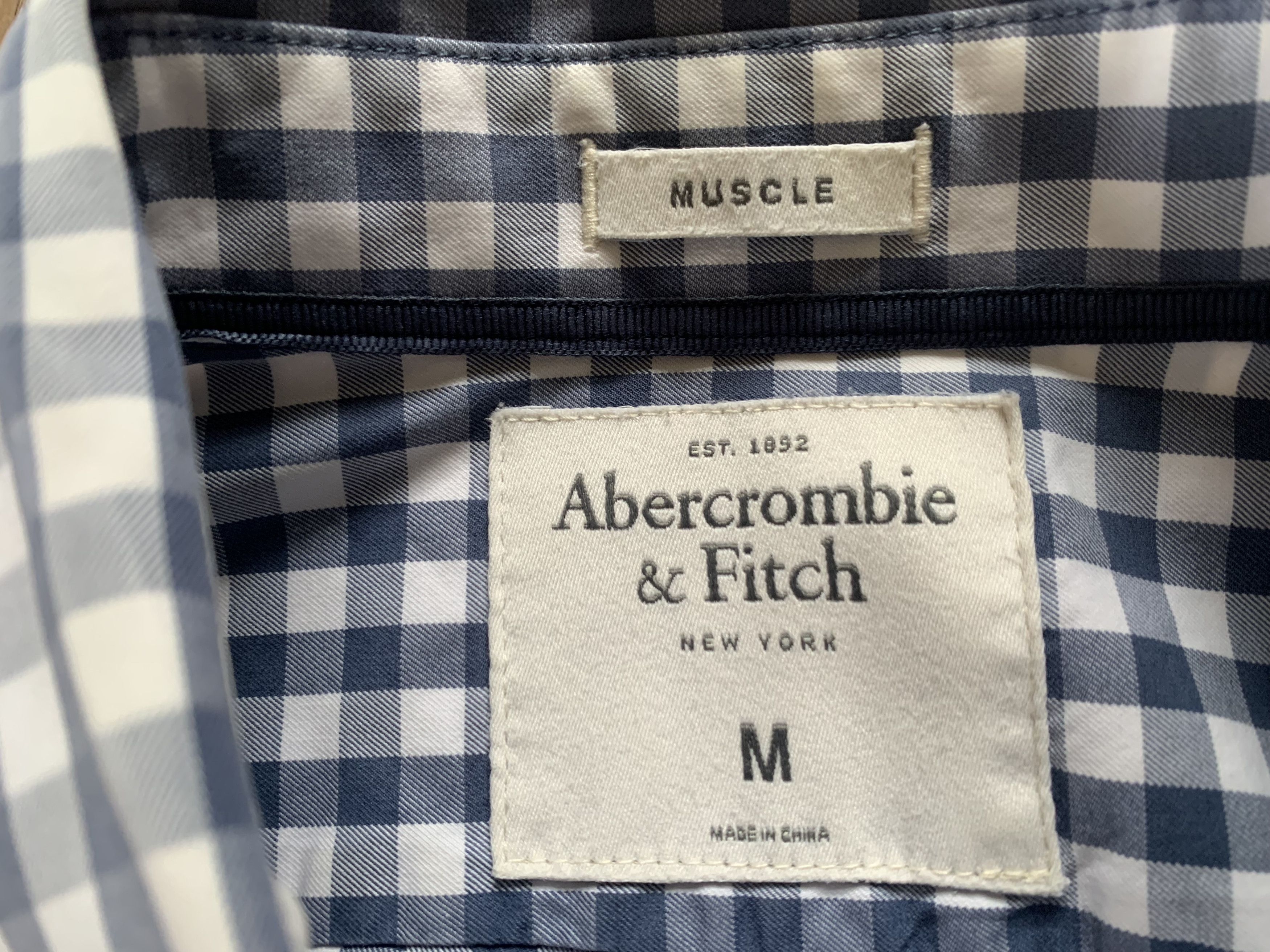 Abercrombie & Fitch Abercrombie & Fitch Muscle Plaid Long Sleeve Shirt Size US M / EU 48-50 / 2 - 5 Thumbnail