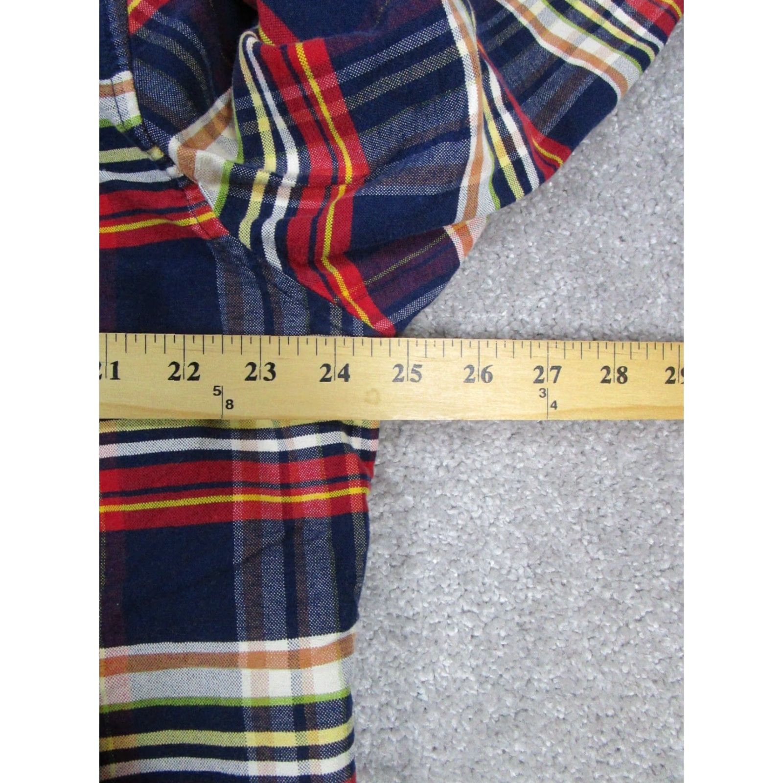 Vintage VINTAGE L.L. Bean Flannel Shirt Plaid Mens XL Tall Blue Red Beige Cotton Button-Up Size US XL / EU 56 / 4 - 6 Thumbnail