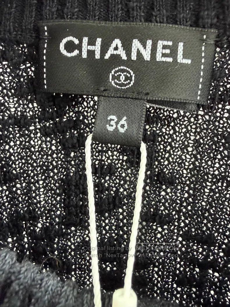 Chanel Chanel Cocobecah black long-sleeved cardigan coat Size XS / US 0-2 / IT 36-38 - 4 Thumbnail