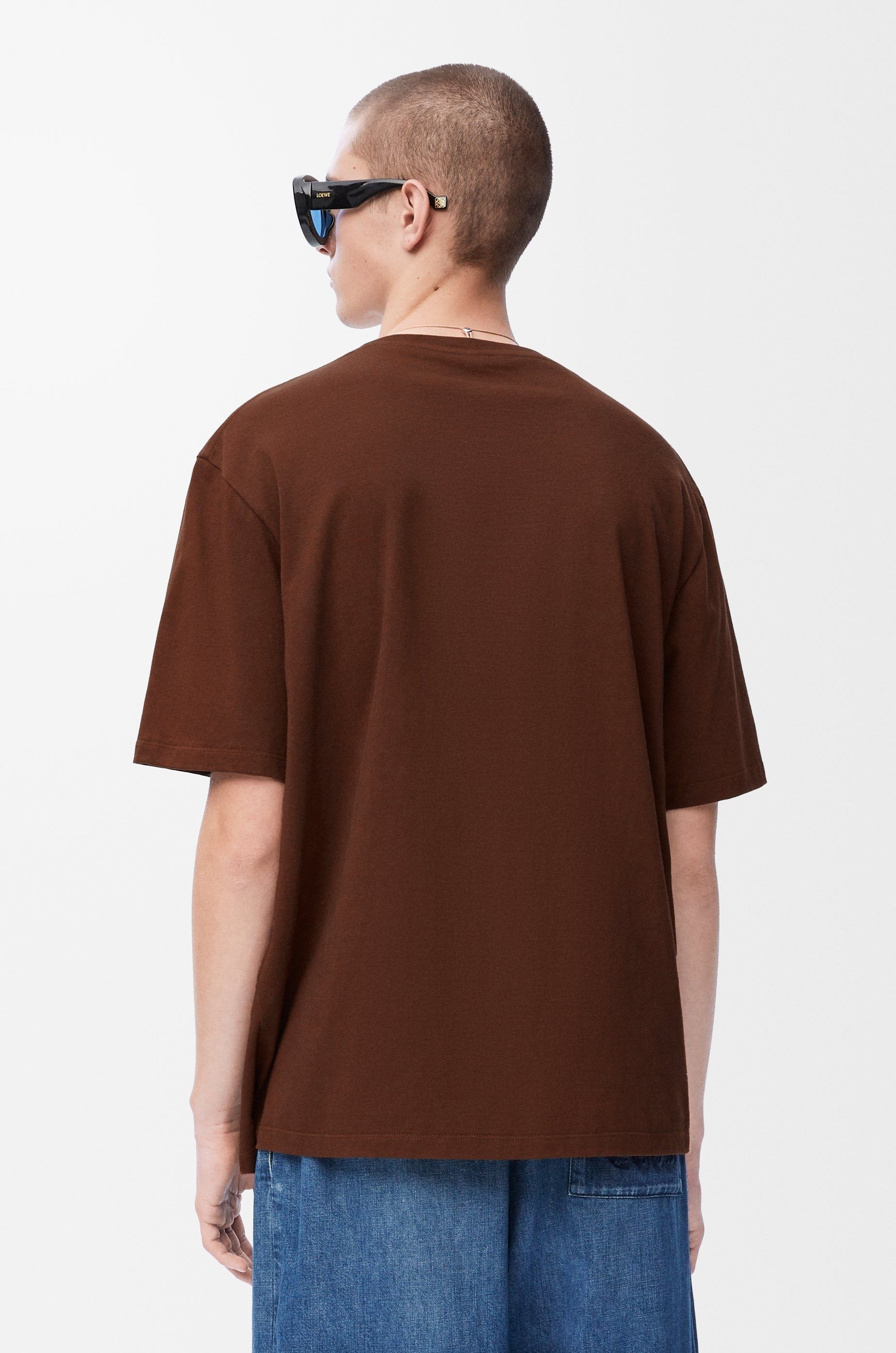 Loewe o1in1g0426 Loose Fit T-Shirt in Brown Size US M / EU 48-50 / 2 - 4 Thumbnail