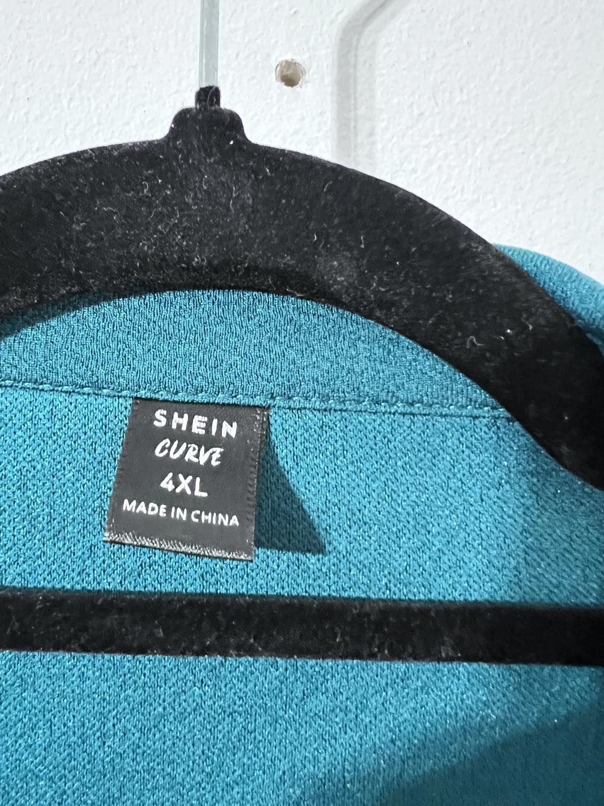 Shein Shein Curve Teal Open Blazer Jacket – Size 4XL Size 4XL / US 24-26 - 4 Thumbnail