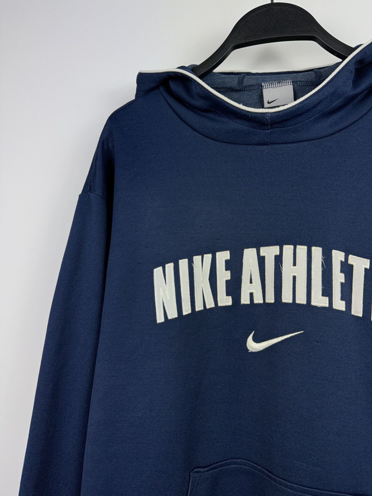 Nike × Vintage Vintage Y2K Nike Athletic Embroidery Logo Distressed Hoodie Size US S / EU 44-46 / 1 - 2 Thumbnail