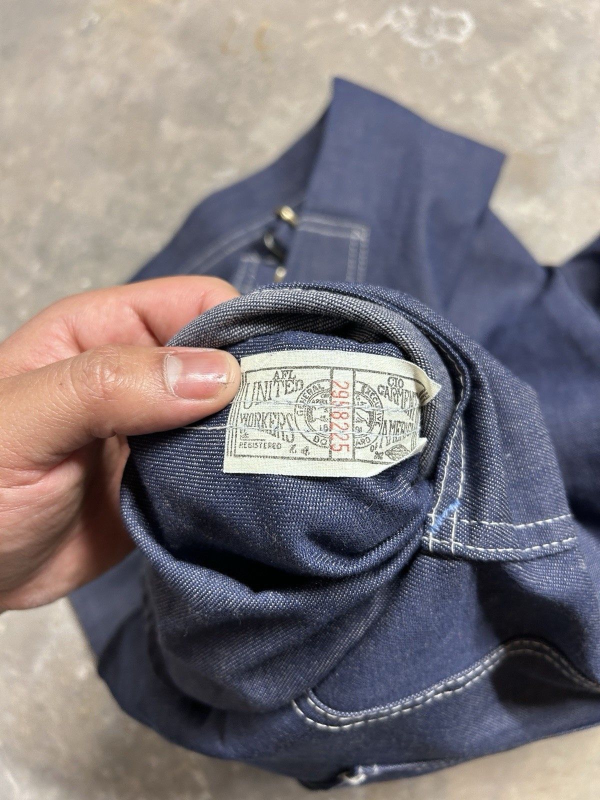 Sears Vintage 70s Sears Union Made Denim Overalls Bibs 32x29 Size US 32 / EU 48 - 6 Thumbnail
