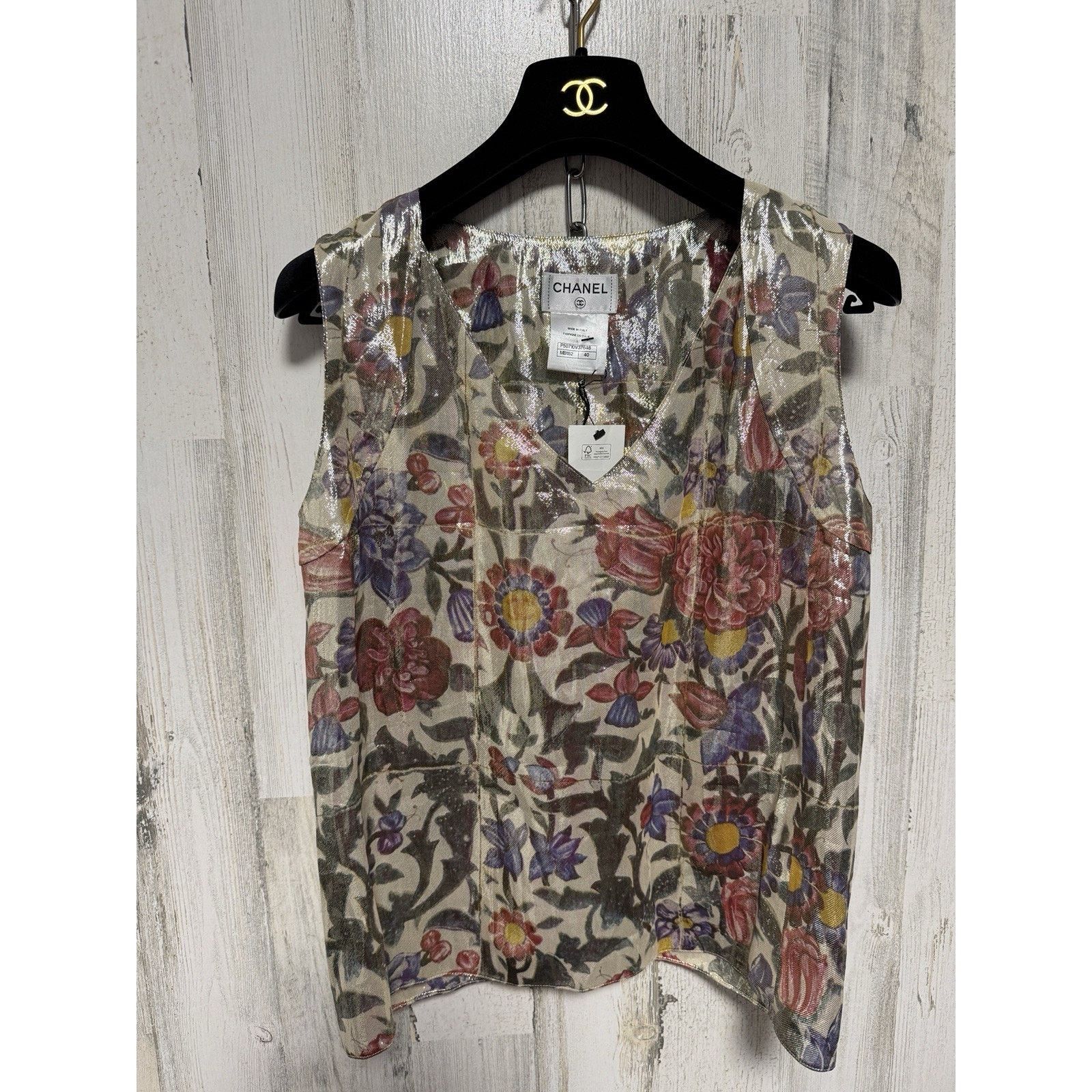 Chanel NWT CHANEL Silk Blouse 2015 Collection Karl Lagerfeld Size S / US 4 / IT 40 - 4 Thumbnail