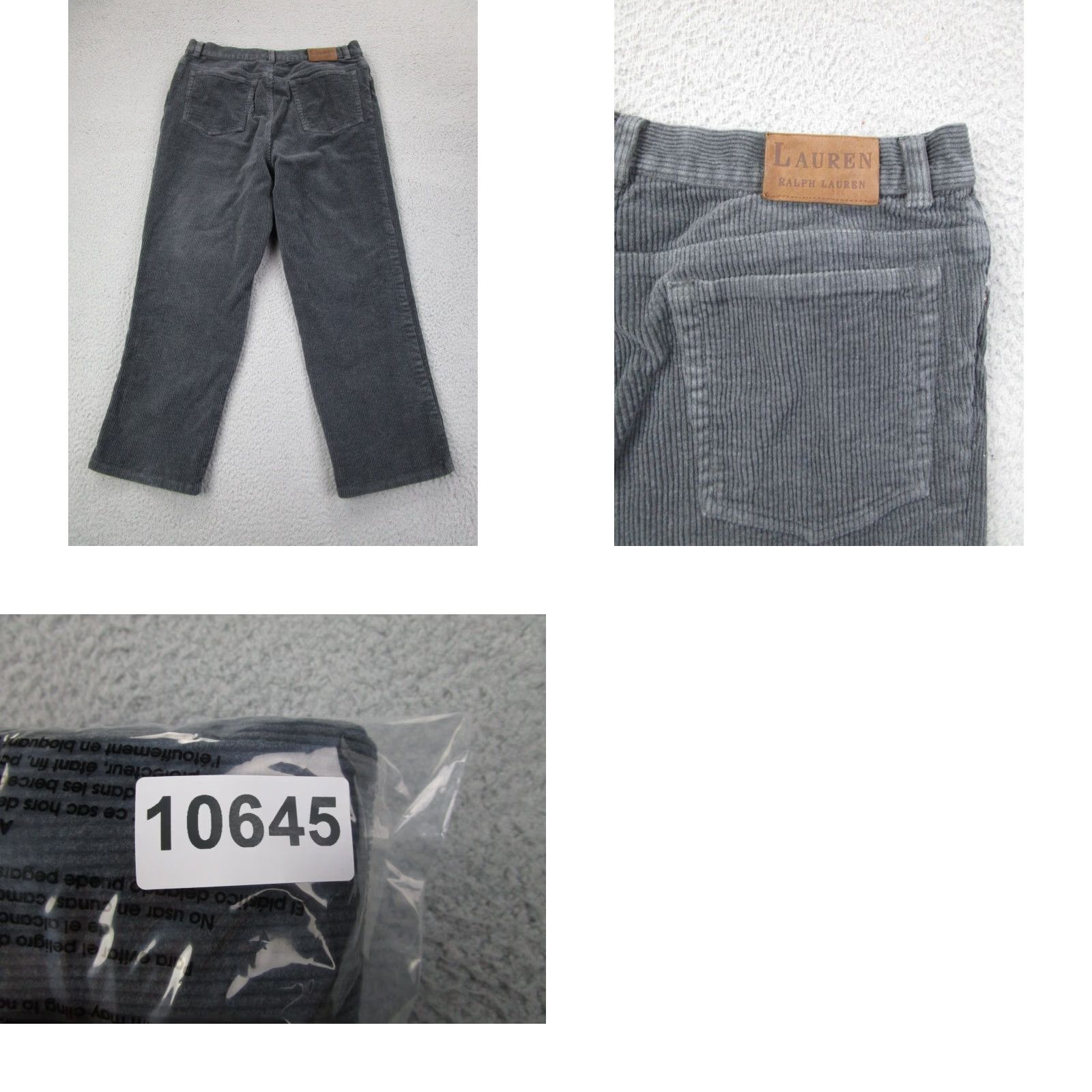 Ralph Lauren VINTAGE Ralph Lauren Pants Womens 14 Gray 90s High Rise Corduroy 32 Waist Ankle Straight Men's? Size 36" / US 14 / IT 50 - 9 Thumbnail