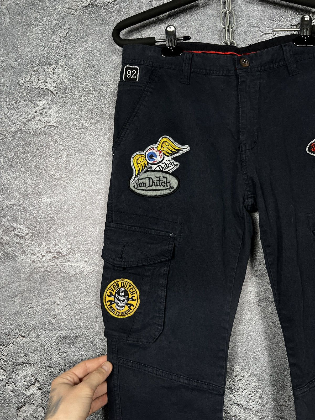 Von Dutch Von Dutch Cargo Utility Trousers Multiple Spellout Patches Size US 30 / EU 46 - 4 Thumbnail