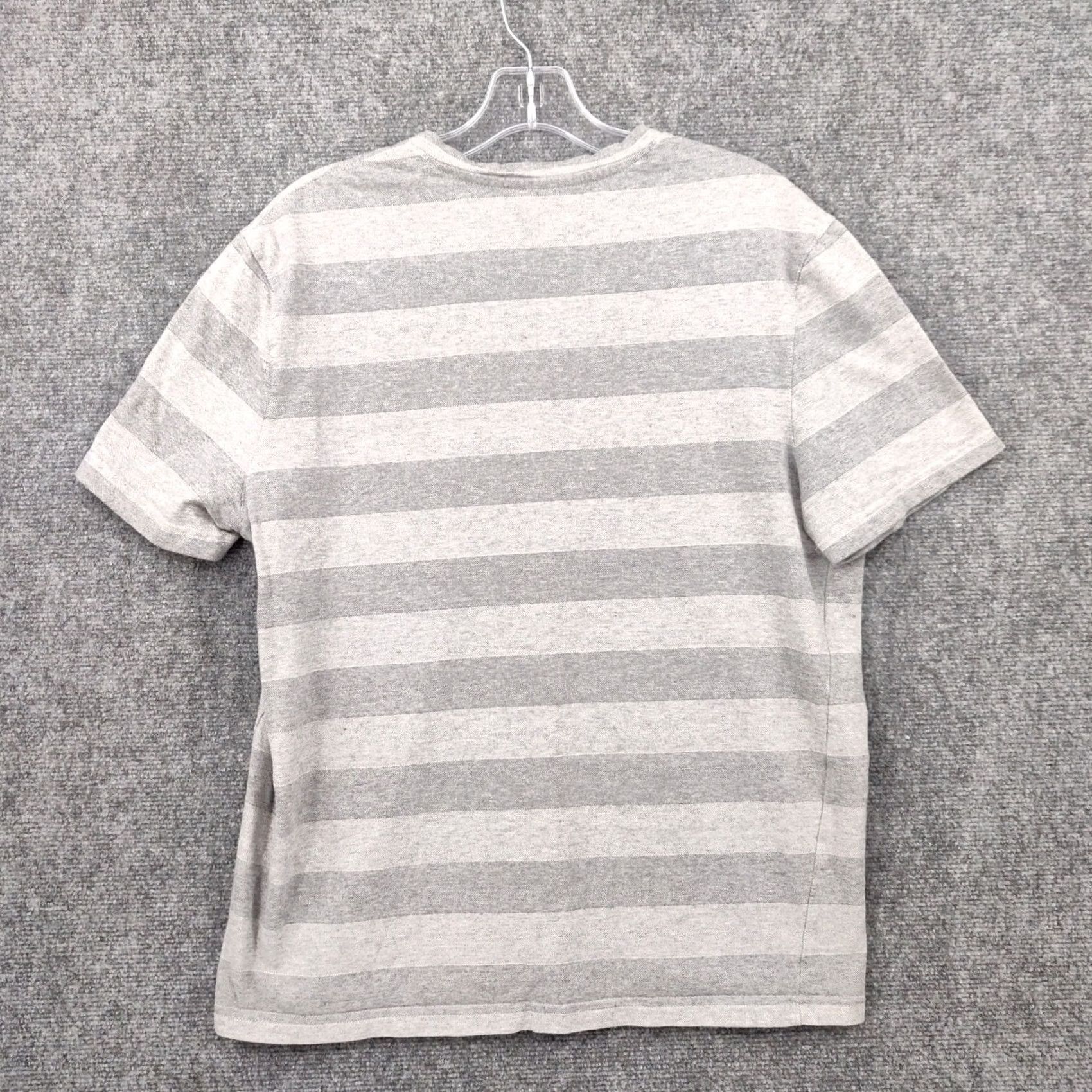 Michael Kors Michael Kors Shirt Mens M Gray Striped Neck Short Sleeves Casual Size US M / EU 48-50 / 2 - 2 Thumbnail
