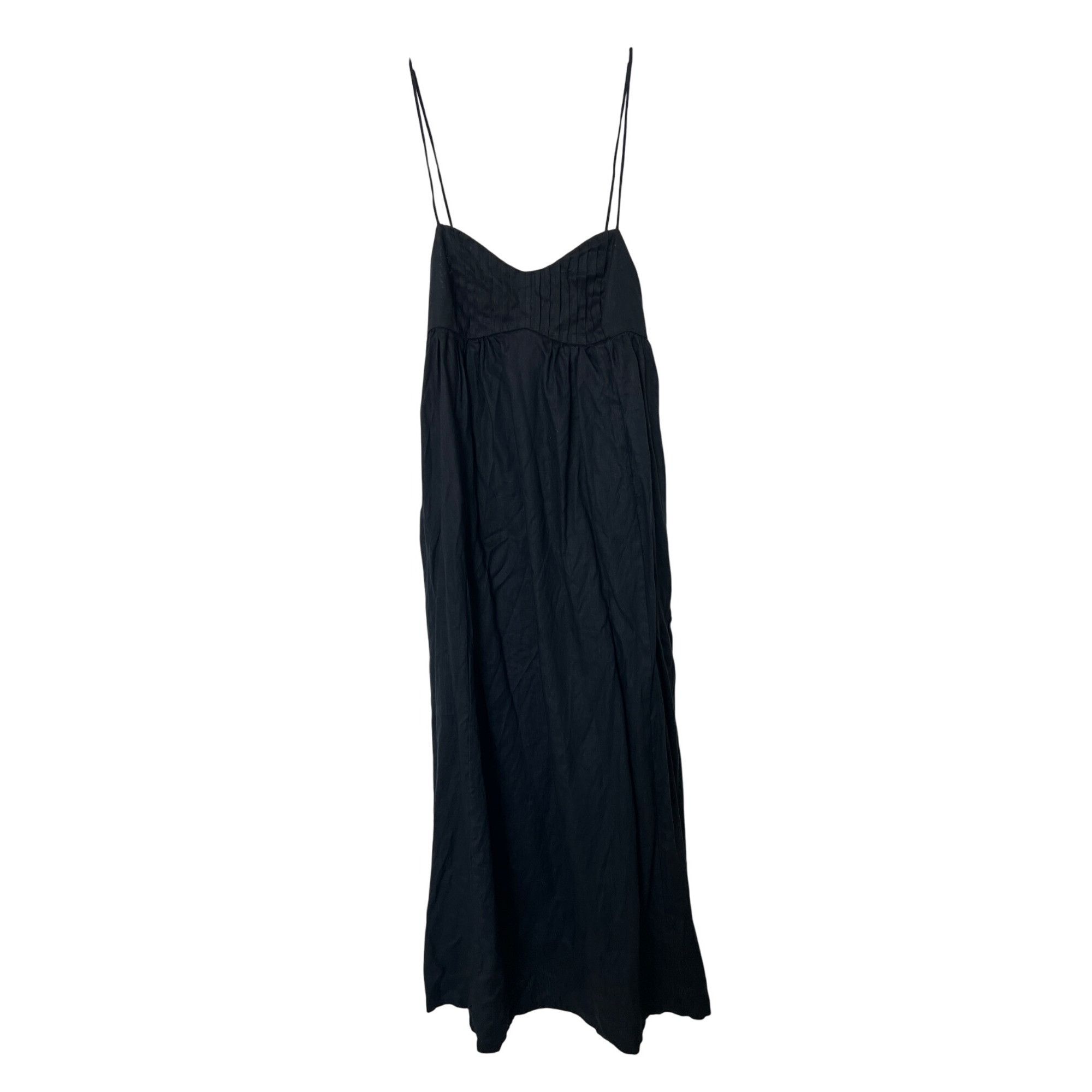 Maeve Linen Tie-Back Maxi Dress