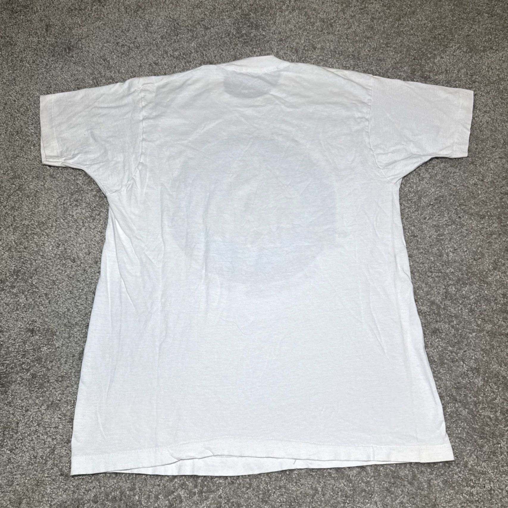 Vintage VINTAGE Screen Stars T-Shirt Manhattan Island NYC 80s White XL Unisex Adults Mens Womens tourists Size US XL / EU 56 / 4 - 6 Thumbnail