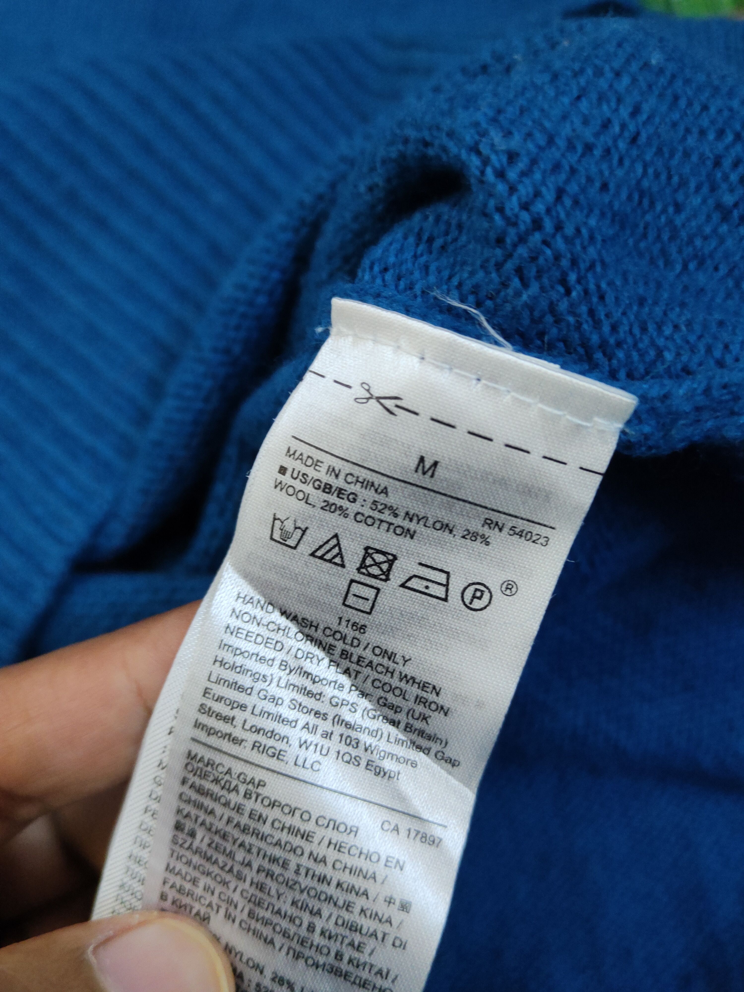Gap Gap Blue Knitwear Sweatshirts #W1334 Size US M / EU 48-50 / 2 - 11 Thumbnail
