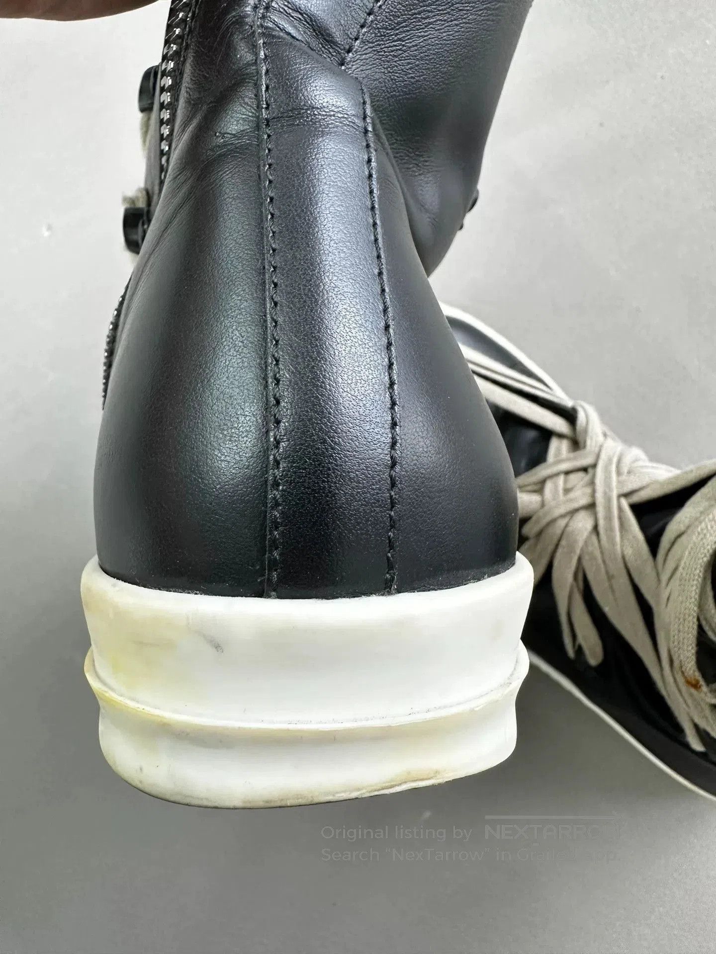 Rick Owens Rick Owens High-Top Sneakers with Laces. Size US 8 / EU 41 - 6 Thumbnail