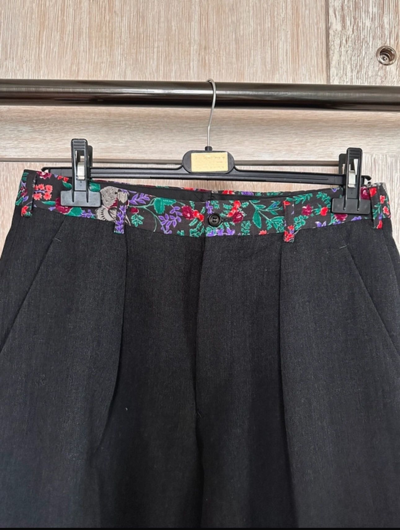 Comme des Garcons × Vintage Comme Des Garçons Wool/Floral Pant Size US 30 / EU 46 - 2 Thumbnail