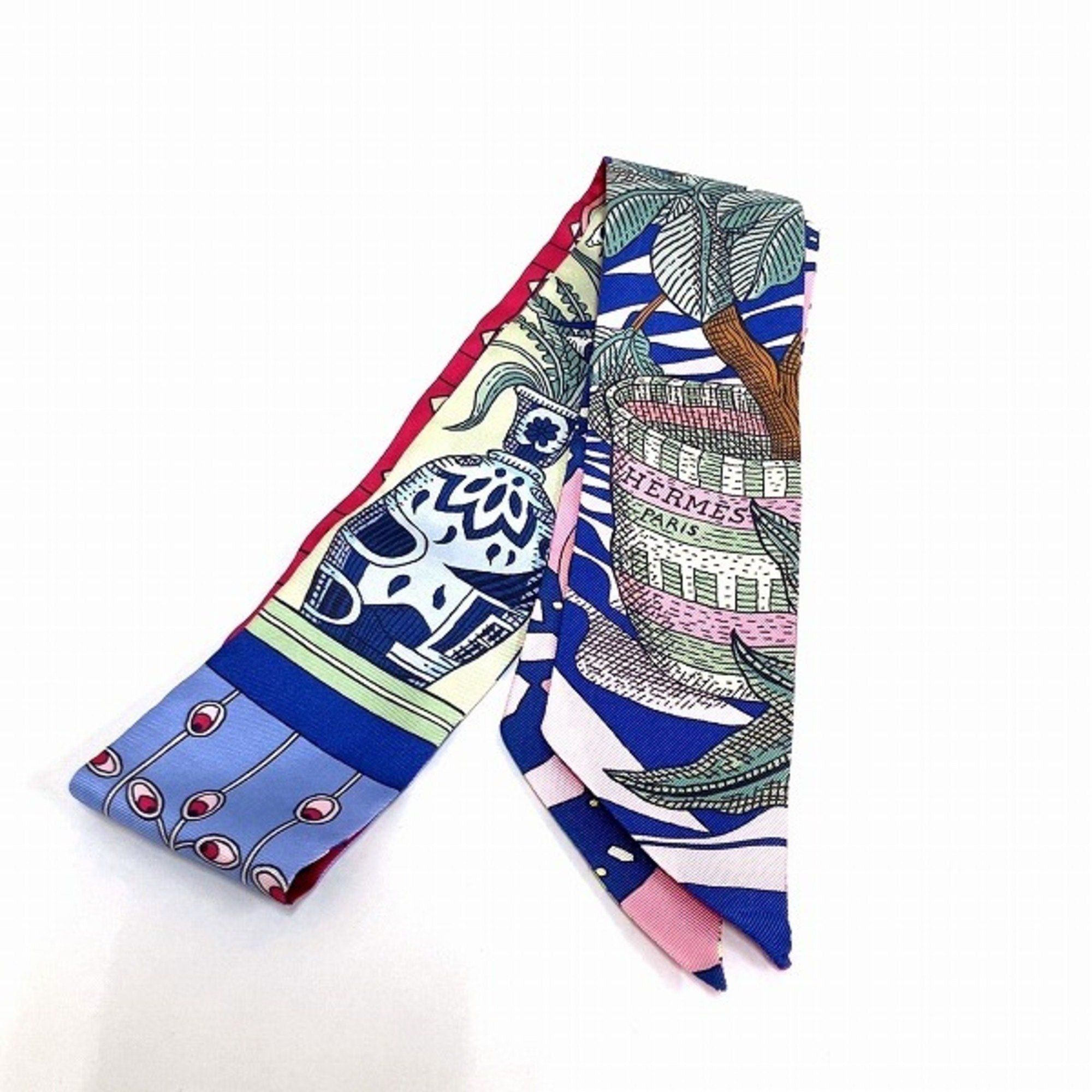 image of Hermes Twilly Amazon Dance Brand Accessories Mufflers/scarves Women's in Black