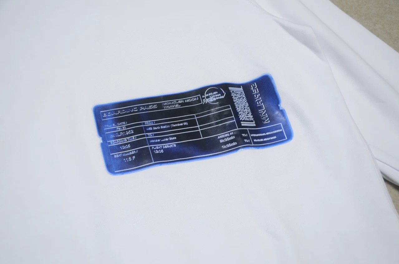Moncler Moncler White Abstract Print Black Badge Sweatshirt Size US S / EU 44-46 / 1 - 2 Thumbnail